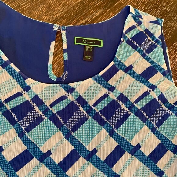 C Wonder Double Layer Sleeveless Blouse 28W - Picture 2 of 4